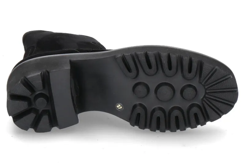 Damen Truman's Stiefelette CAMOSCIO STRETCH- schwarz