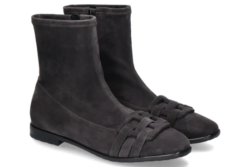 Damen Truman's Stiefelette CAMOSCIO ANTRACITE STRETCH- anthrazit