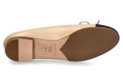 Damen Unützer Ballerina CLASSIC NAPPA- beige/ black