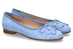 Damen Unützer Ballerina FARFALLA CAMOSCIO CIELO
