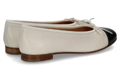 Damen Unützer Ballerina NAPPA CLASSIC- latte/ black