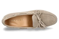 Damen Unützer Mokassin VELOUR- 27 beige