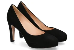 Damen Unützer Plateaupumps CAMOSCIO NERO- schwarz