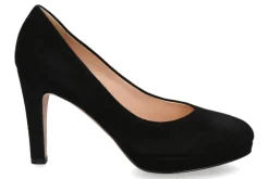 Damen Unützer Plateaupumps CAMOSCIO NERO- schwarz