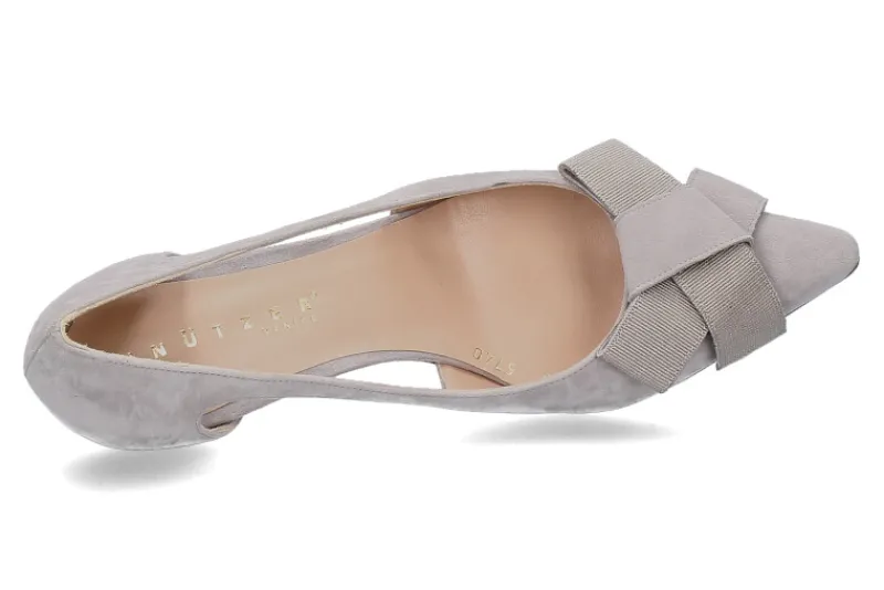 Damen Unützer Pumps CALZATURE DONNA CAMOSCIO GRIGIO CHIARO (39½)