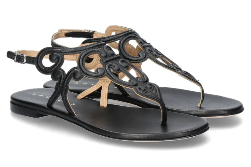 Damen Unützer Sandale MOUSSE NAPPA- black/schwarz