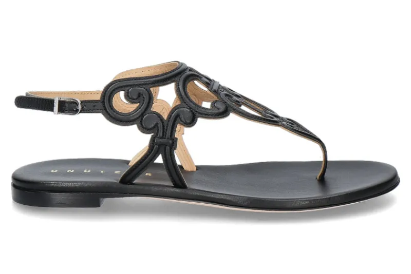 Damen Unützer Sandale MOUSSE NAPPA- black/schwarz