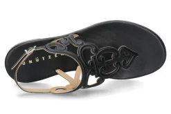 Damen Unützer Sandale MOUSSE NAPPA- black/schwarz