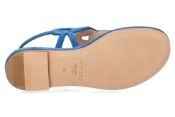 Damen Unützer Sandale VELOURS AZURRO- blau