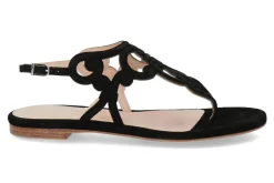 Damen Unützer Sandale VELOURS NERO (36½)