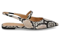 Damen Unützer Slingbacks PITONE STAMPATO- 130 roccia