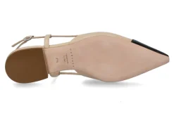 Damen Unützer Slingballerina NAPPA 141- beige/ black
