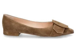 Damen Unützer Slipper CAMOSCIO TAUPE