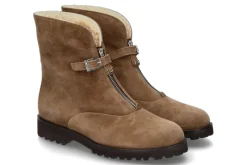Damen Unützer Stiefelette gefüttert CAMOSCIO AGNELLO BEIGE