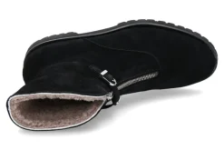 Damen Unützer Stiefelette gefüttert CAMOSCIO NERO