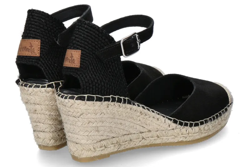 Damen Vidorreta Keilsandale SERRAJE NEGRO CLAVEL NATURAL