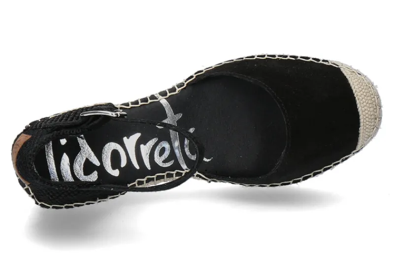 Damen Vidorreta Keilsandale SERRAJE NEGRO CLAVEL NATURAL