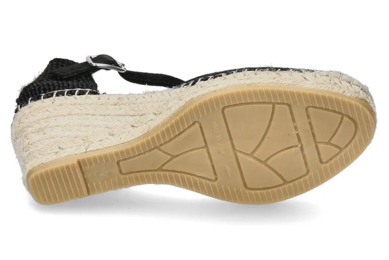 Damen Vidorreta Keilsandale SERRAJE NEGRO CLAVEL NATURAL