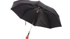 Damen Walking Sticks Regenschirm ORANGE SKULL BLACK