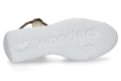 Damen Wonders Sandalette MIAMI Glattleder gold